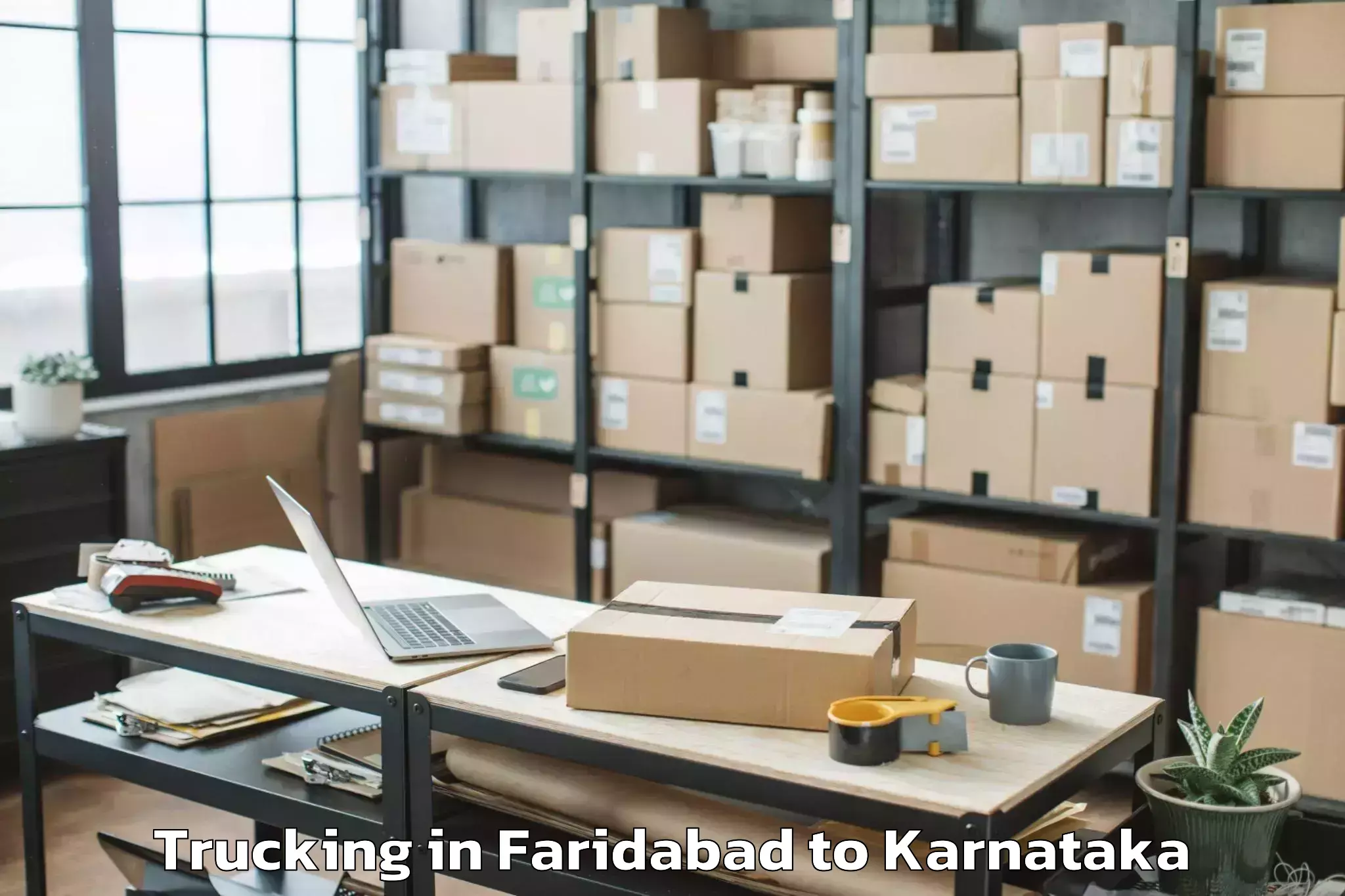 Leading Faridabad to Bagalkot Trucking Provider